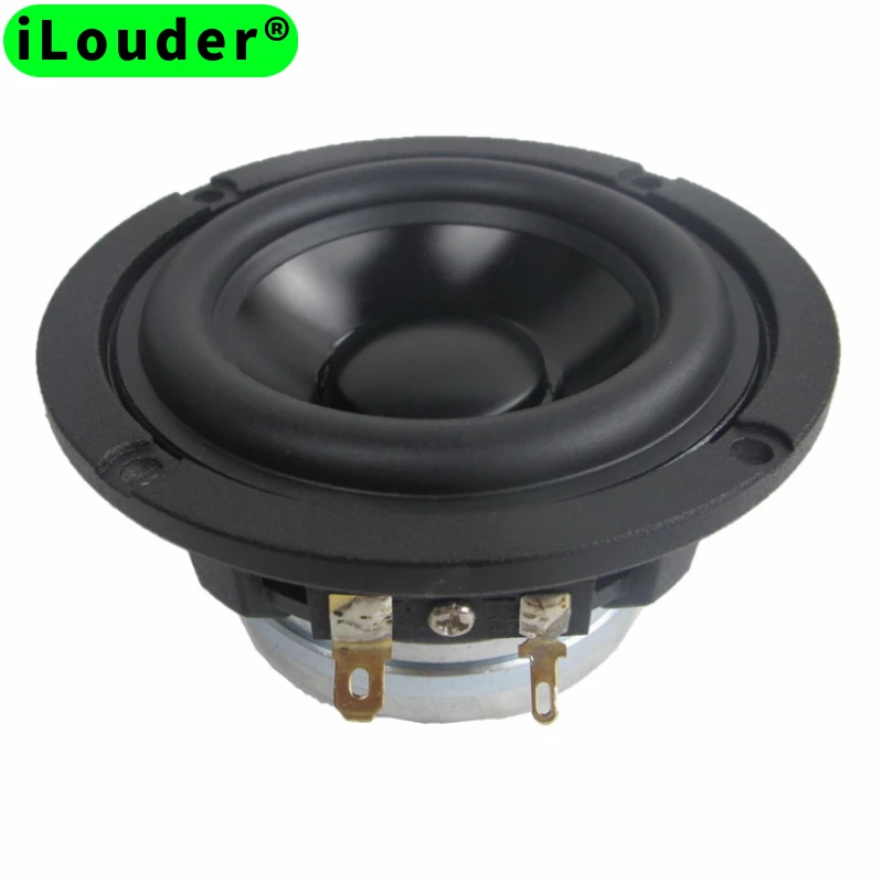 New Hifi 3.5 Inch RMS 20W 4ohm/8ohm 87DB 25-core Black aluminum basin rubber edge FullRange Neodymium Horn Speaker(1pcs speaker)