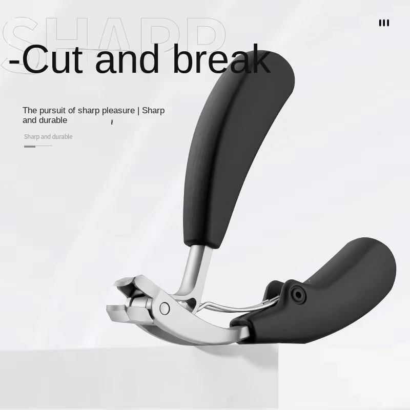 Curved Nail Clippers With Large Opening Efficient And Durable Three Times Anti-splash Storage Nail Cutter For thick Toenails