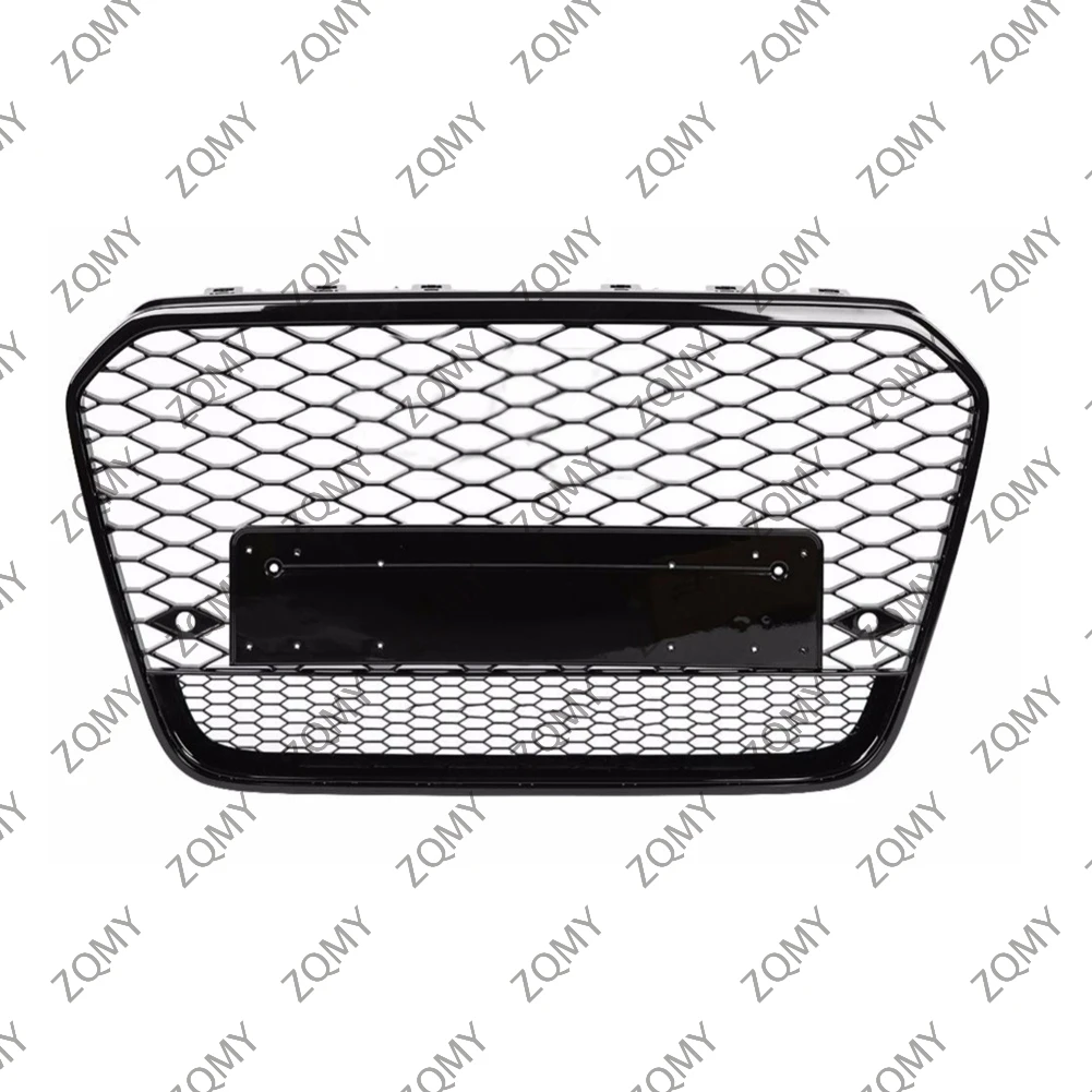 

With/Logo For Audi A6/A6L/S6 2012 2013 2014 2015 Car Front Bumper Grille Centre Panel Styling Upper Grill (Modify For RS6 style)