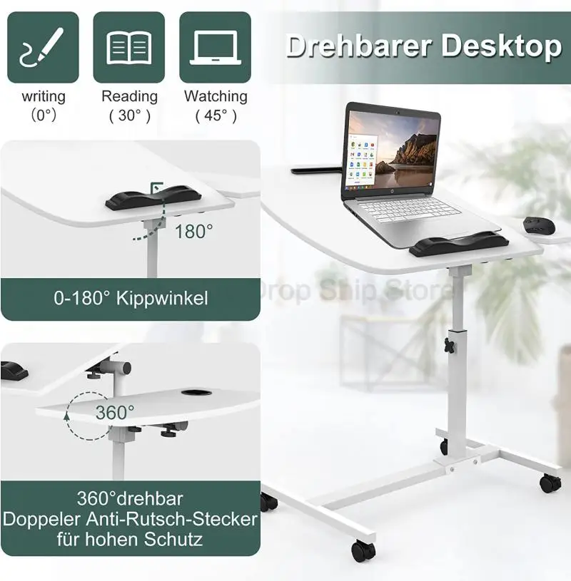 Portable Folding Computer Desk Laptop Stand For Office Home Working PC Studying And Gaming Removable Table Saving Place HWC