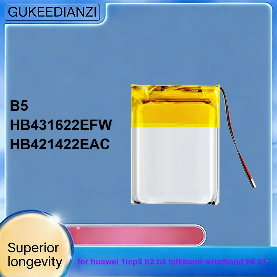 

Аккумулятор высокой емкости HB421422EAC B5 HB431622EFW 95-120 мАч для Huawei 1icp5 B2 B3 Talkband Wristband B6 B7