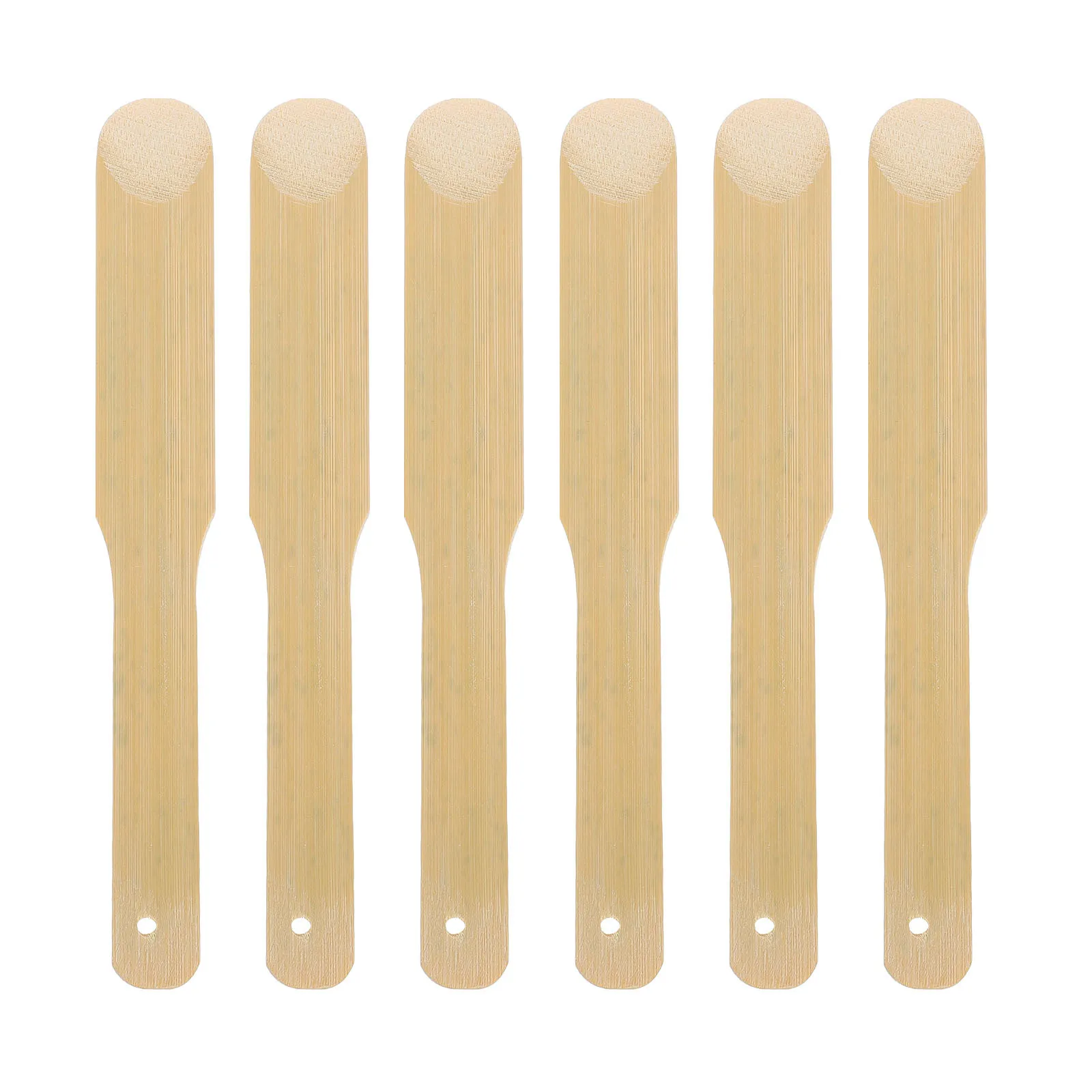 6개입 만두 속 채우기 숟가락 대나무 재질 세척 용이 컴팩트 디자인 만두 엠파나다 라비올리 미니 파이 제작용