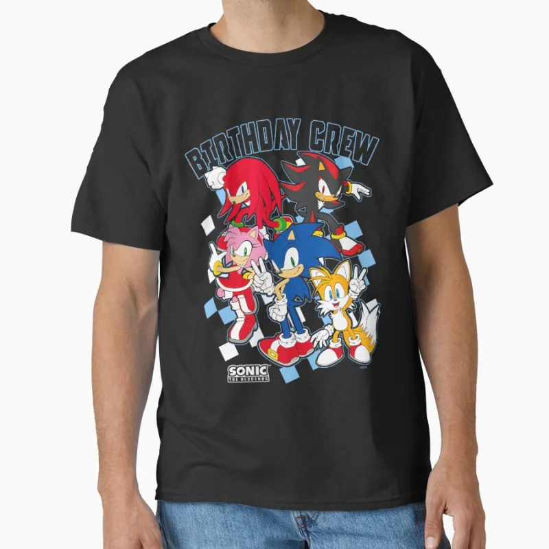 

1021 Vintage Series Game Sonic Shadow The Hedgehog Character Graphic T-Shirt Y2K clothes Cute Anmie print tee All size tops