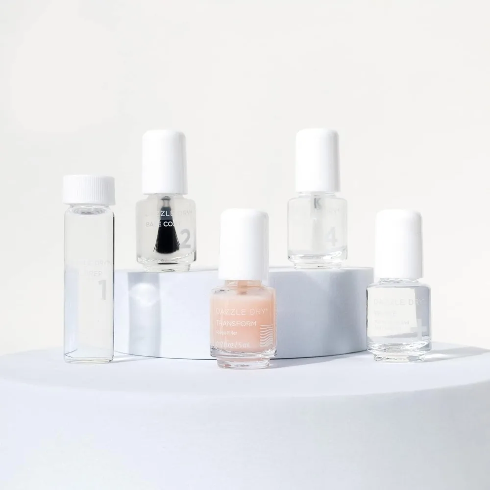 مجموعة أظافر صغيرة كاملة مع إعدادية، معطف أساسي، معطف علوي، حشو ريدج وأرق طلاء لتقليم الأظافر بجودة الصالونات #3