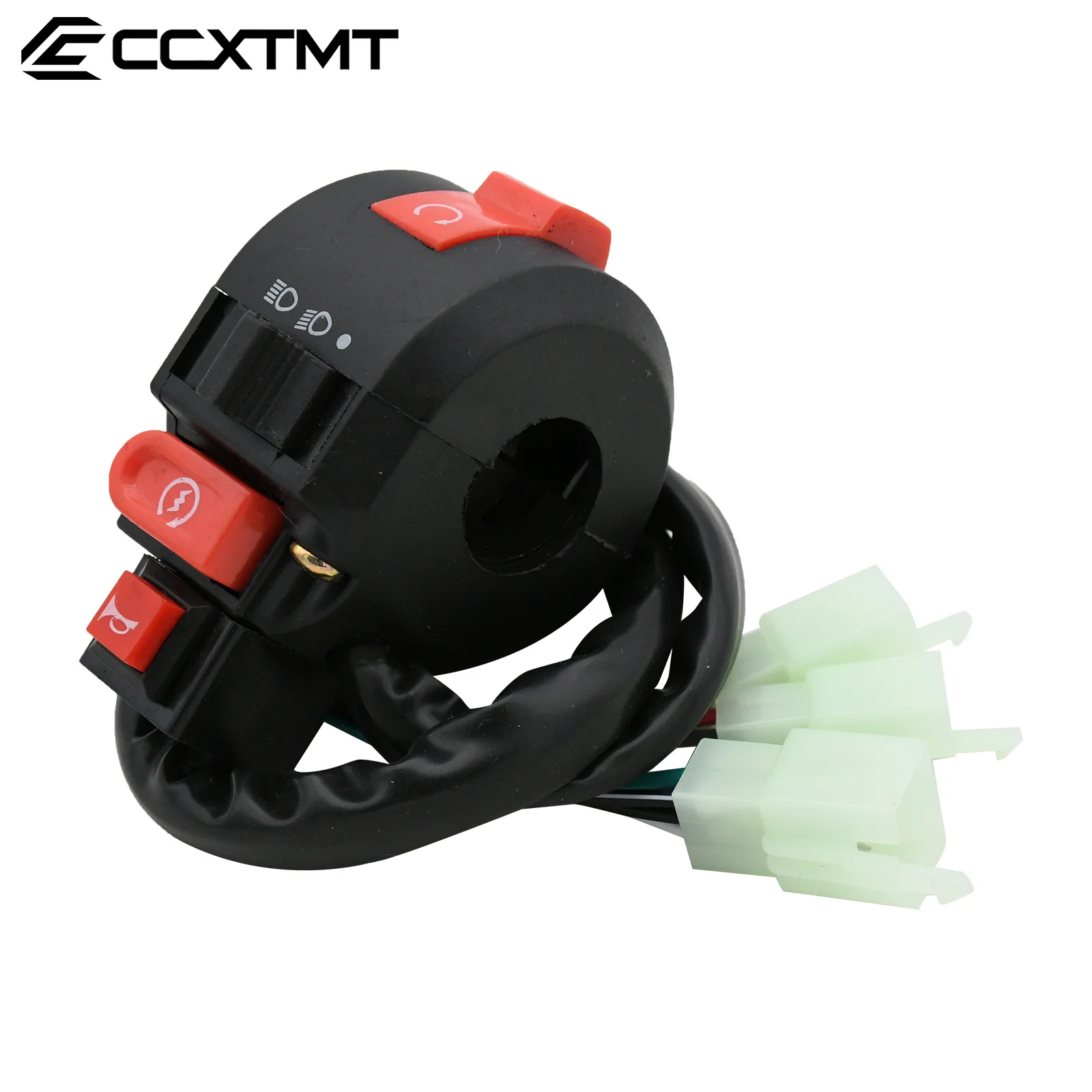 Motorcycle Light Button Switch Left Right Signal Lights Trumpet Start Stop Switch For ATV 50-250cc 22mm 7/8