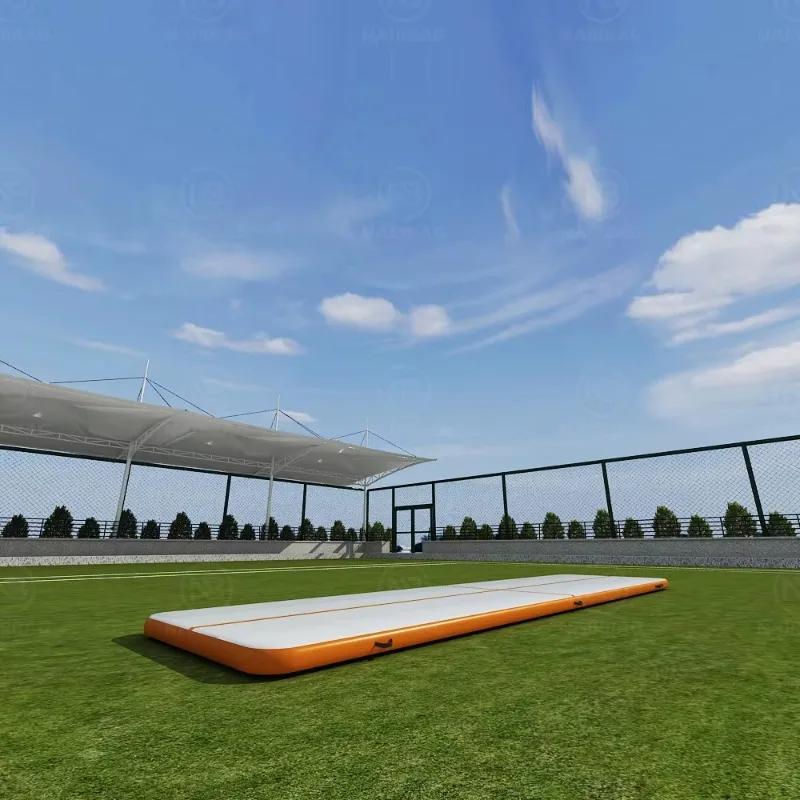 

Inflatable Airtrack Tumbling Mat, Gymnastics Airbag Style Inflatable Yoga Gym Mat, Foldable for Portability, Ideal for Home