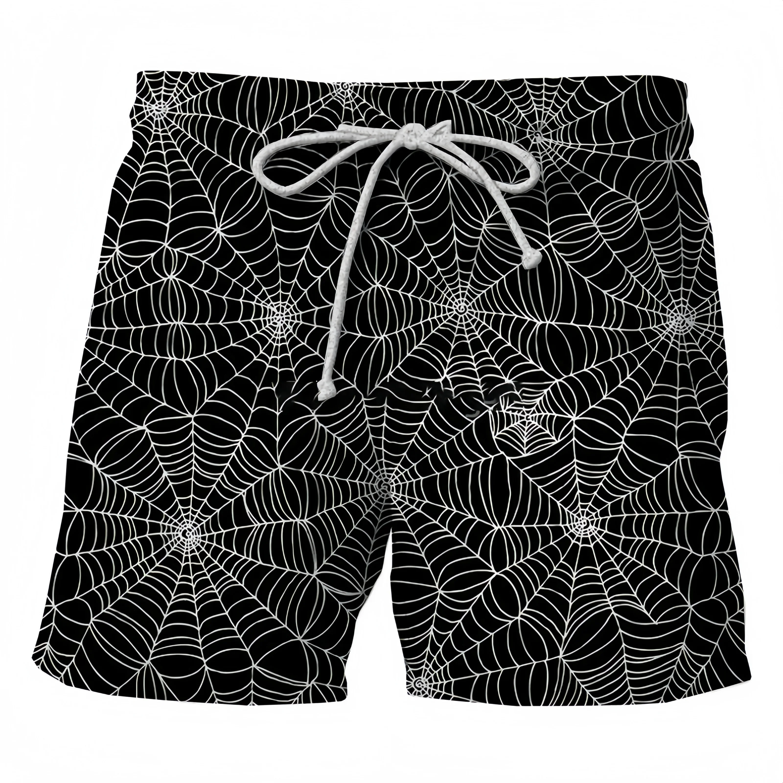 Hot Sale Men's Leopard Print Graphic Shorts Hawaii Style 3D Printed Shorts Drawstring Trunks Man Sweatpants Man Hawaii Shorts