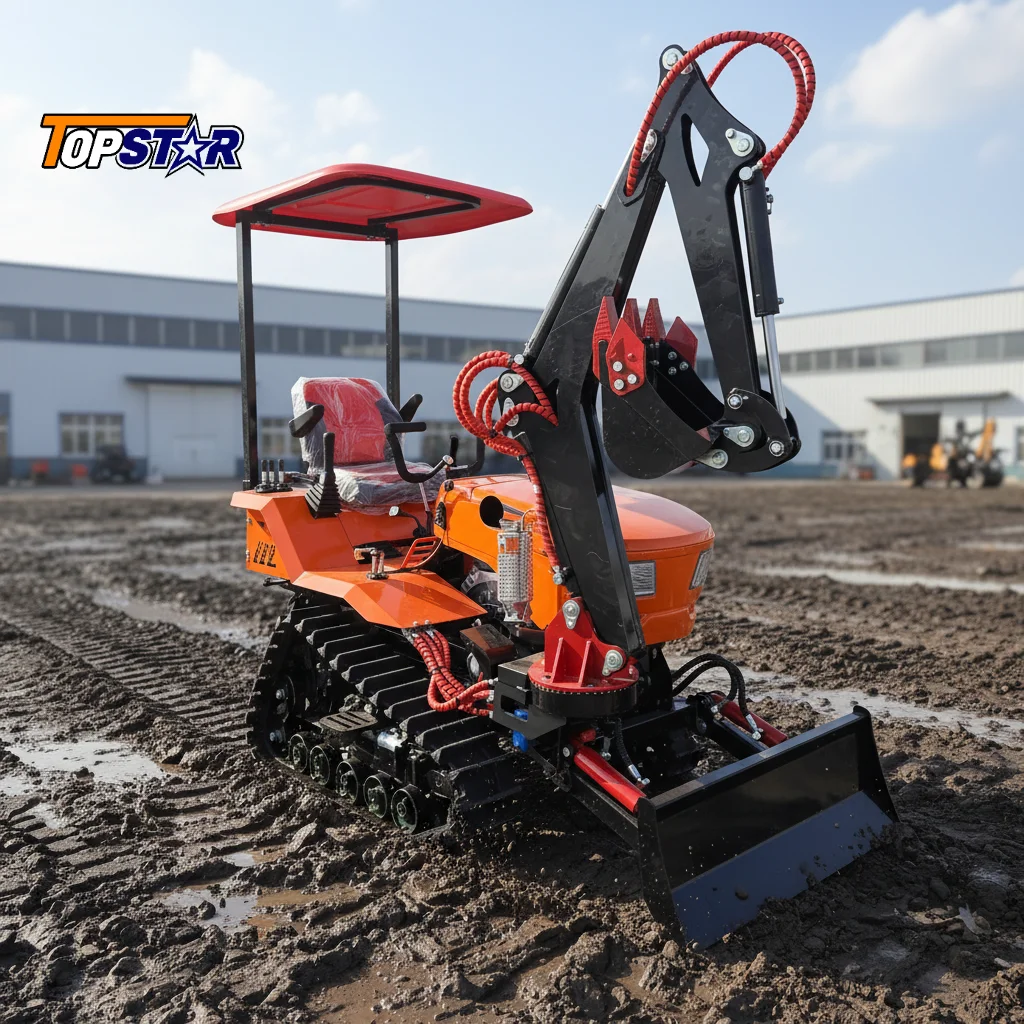

Multi-Function 35HP Crawler Track Tractor Front Loader EPA Farm Material Handling