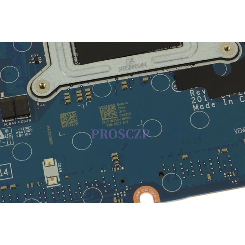 

Материнская плата CN-07W359 07W359 7W359 для ноутбука DELL 5480, материнская плата с процессором SR32R I5-7440HQ LA-E141P, 100% полное тестирование, работает хорошо