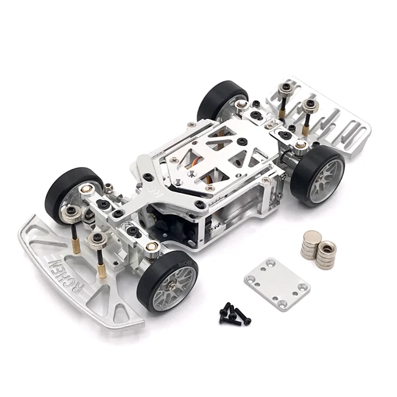 Metal Upgrade RC02 Rear Drive Drift Racing Frame For WLtoys Mosquito Car KYOSHO 1/28 RC Car Parts