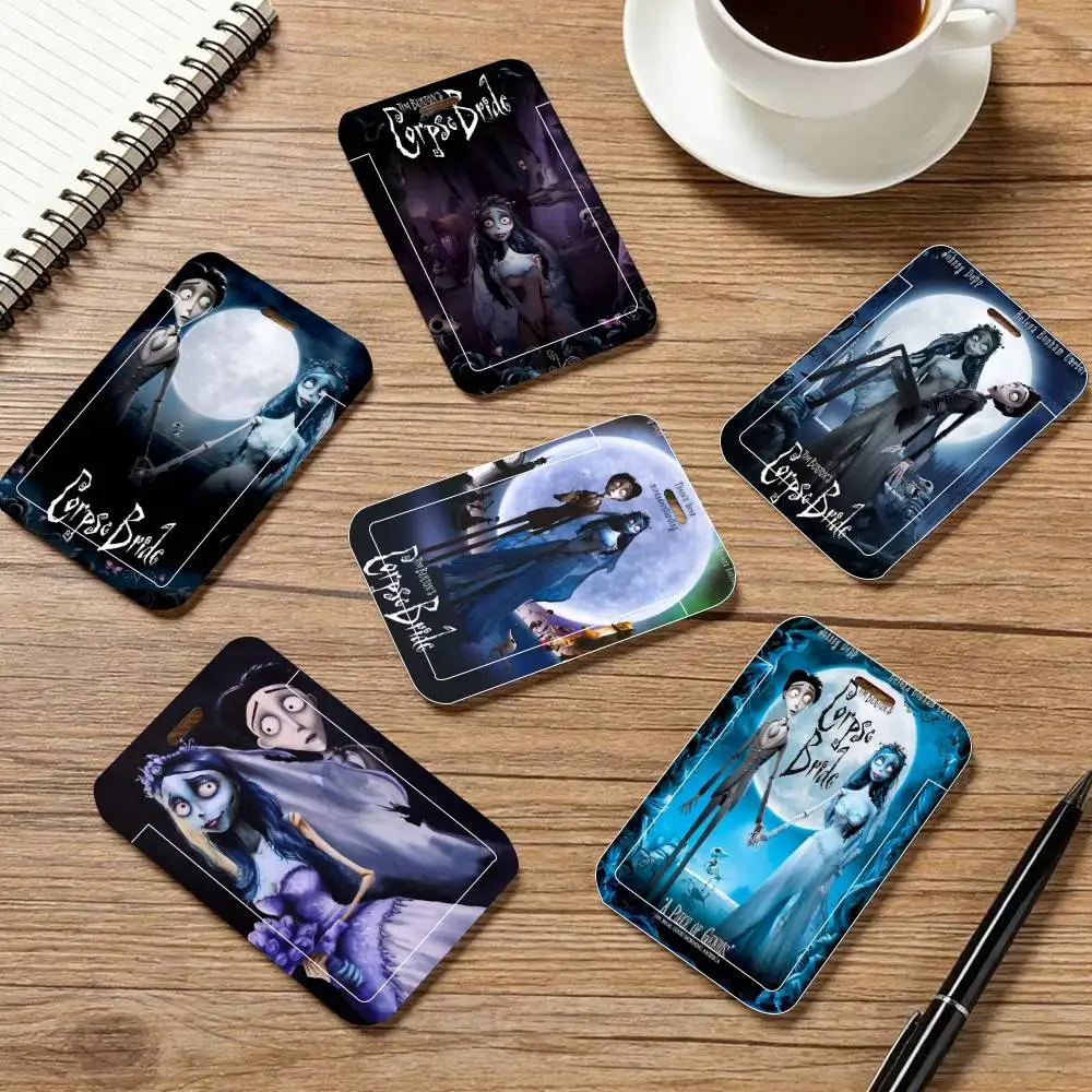 

Держатель для ID-карт C-Corpse B-Bride с мультяшным дизайном, шейный ремешок, брелок для ключей, чехол для рабочего пропуска, подарок