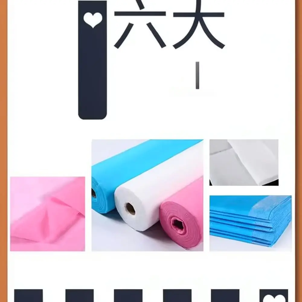Waterproof Disposable Massage Table Sheet Oilproof Breathable Non Woven Cover For Beauty Salon Spa Hygiene Protection