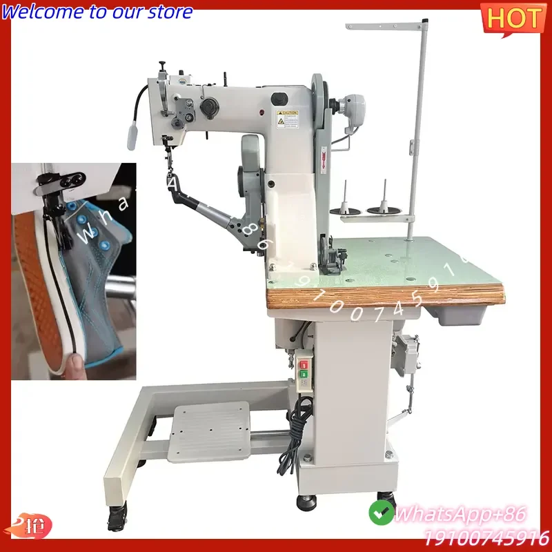 2026Hot 168 Industrial High-Speed Side Sewing Machine Feed-Driven Mechanism for Shoe Sole Stitching Heavy-Duty Post-Bed