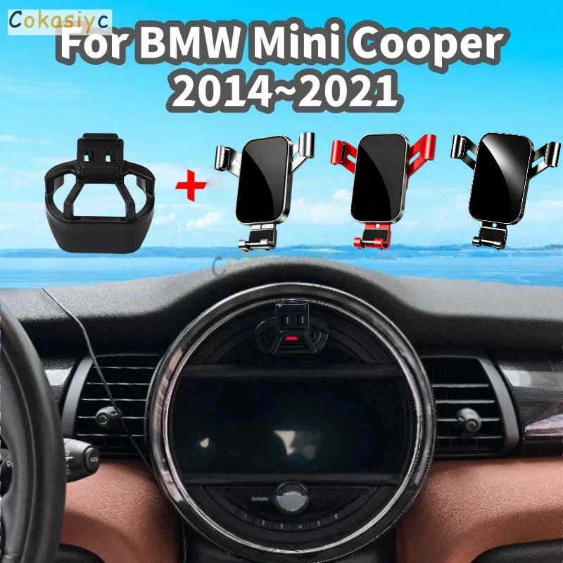 For BMW Mini Cooper F55 F56 F60 2014-2020 2021 Car Phone Holder Car Air Vent Mount Fixed Navigation Bracket Base Car Accessories