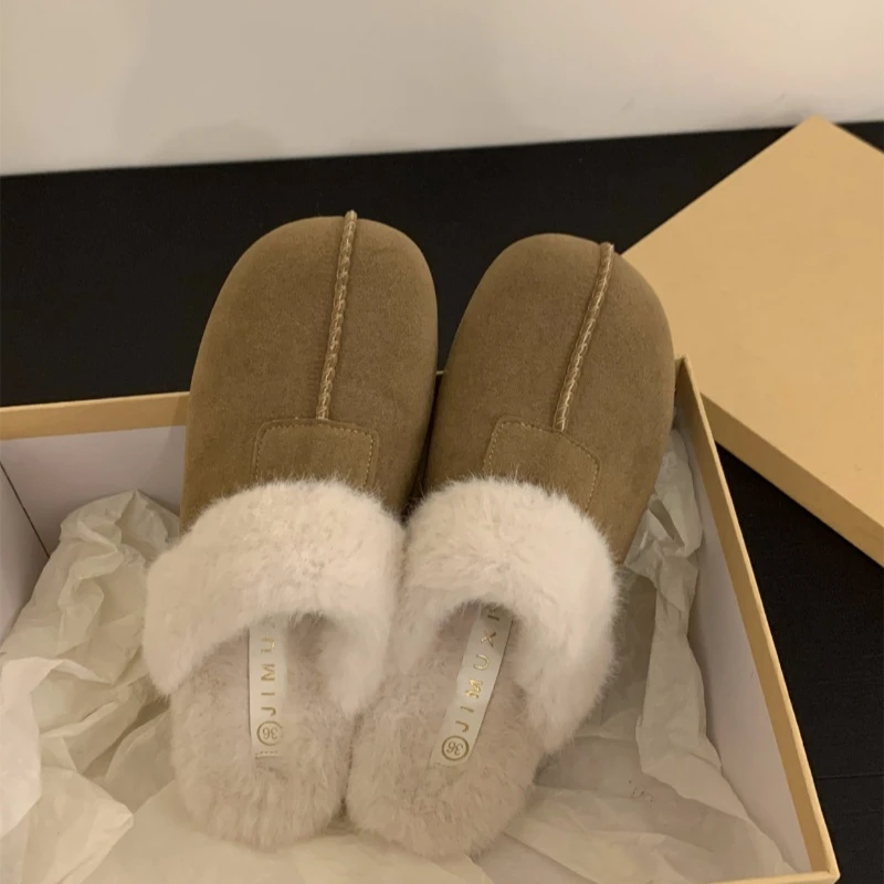 Natural Wool Grass Slippers Australian Sheepskin All-in-one Slippers Women\'s Home Slippers Non-slip