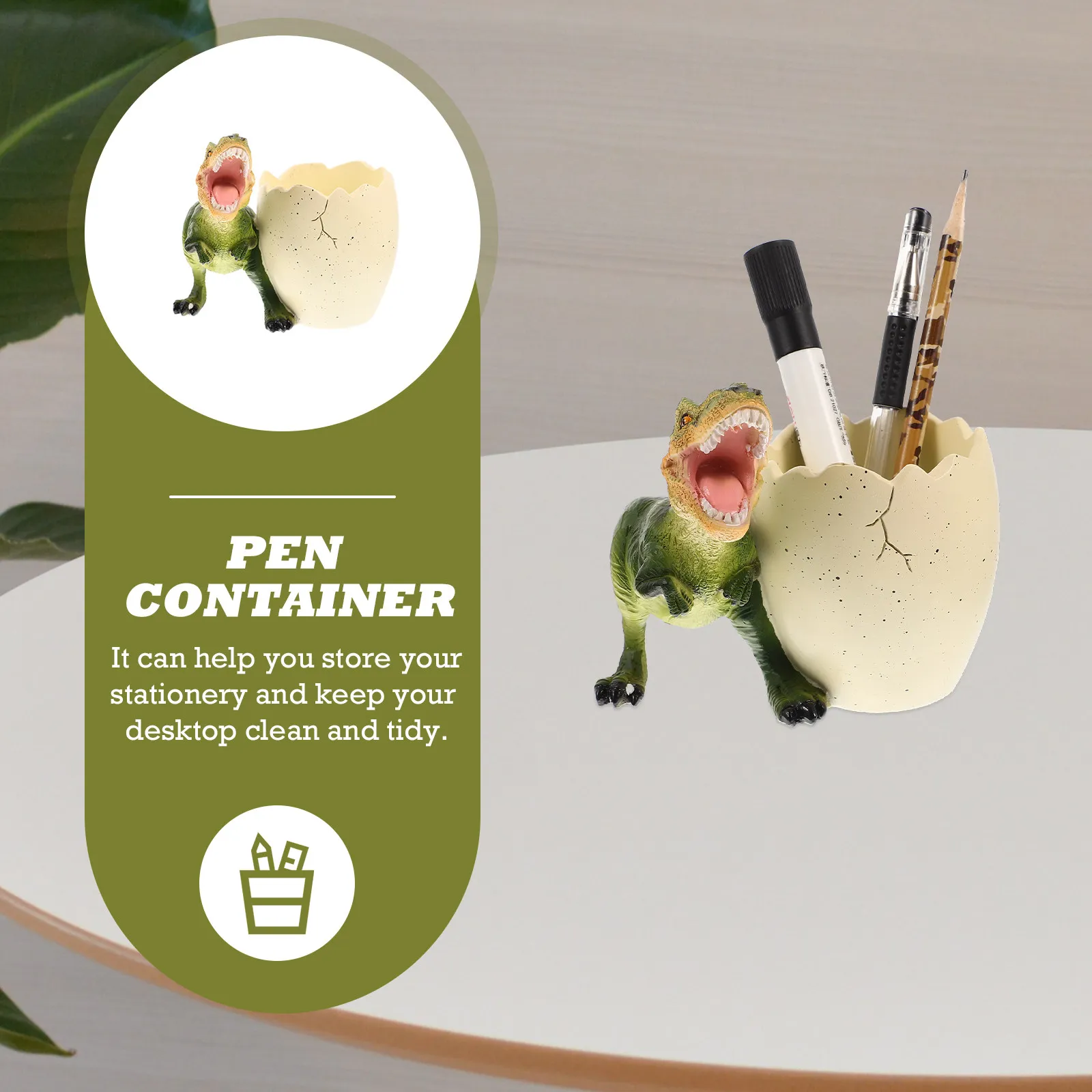 

Подставка для ручек в форме яйца из смолы, настольный органайзер для карандашей, милый держатель для ручек, полка для хранения канцелярских принадлежностей