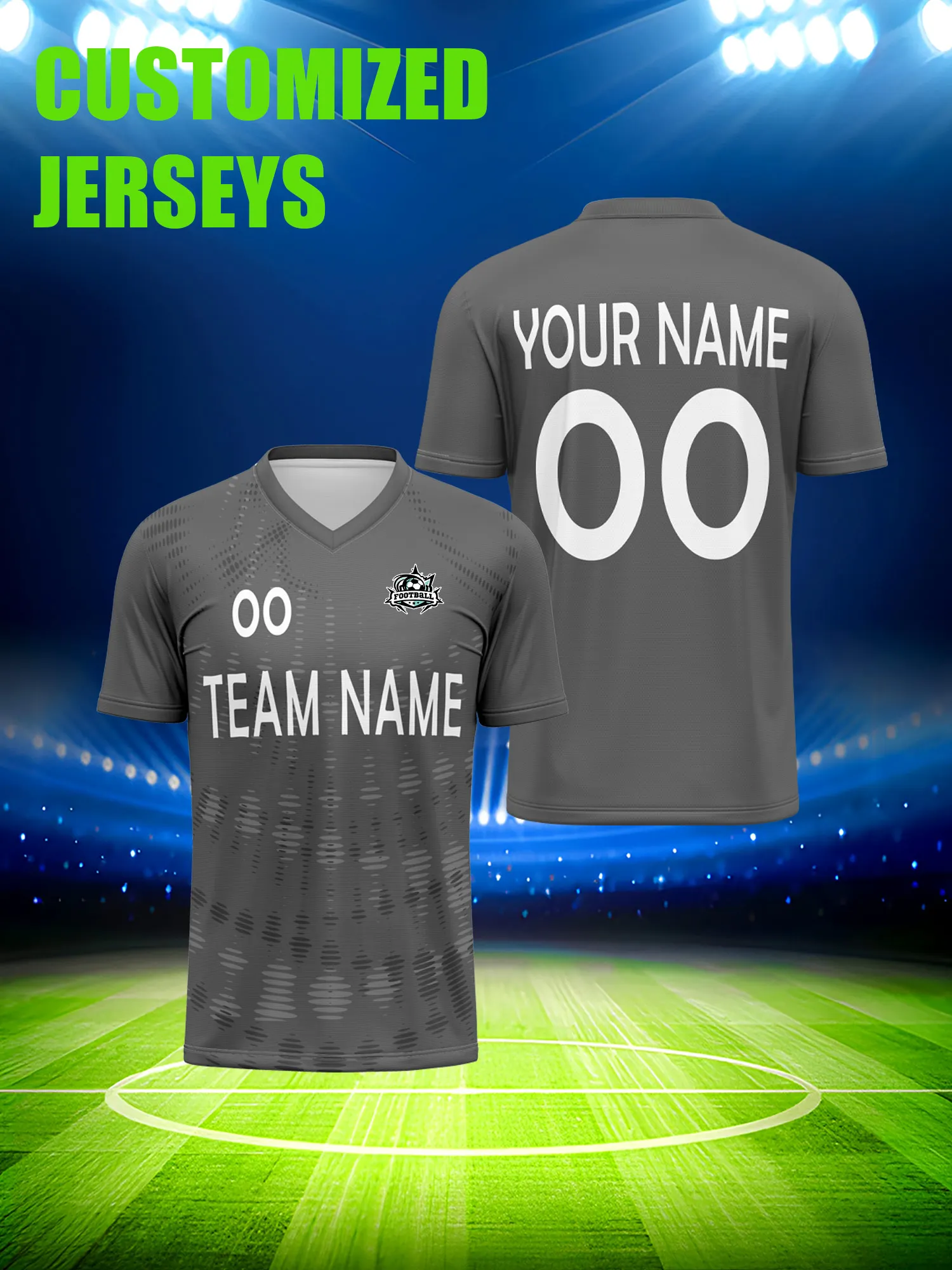 

Футбольная форма на заказ с индивидуальным изображением, номером и именем, стильный летний комплект для тренировок.