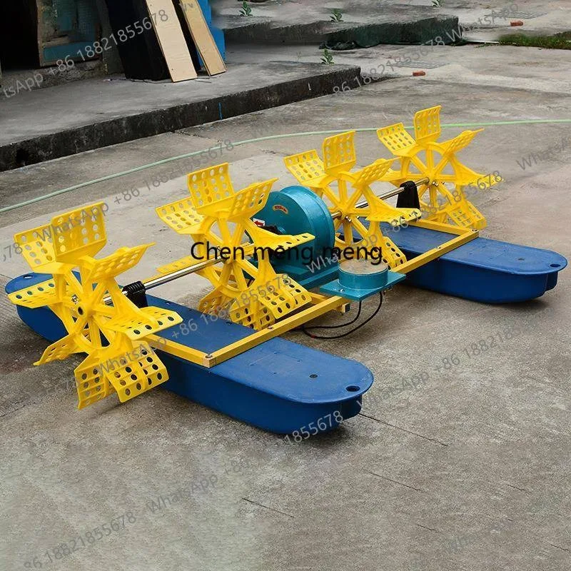 Large high-power fish pond waterwheel aerator variable frequency breeding anti-rust aerator