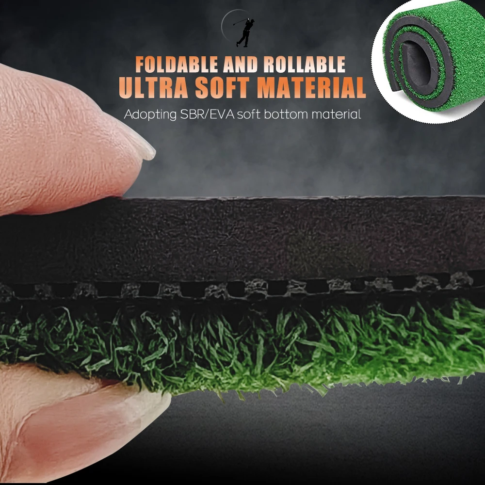 جولف ضرب حصيرة داخلي في الهواء الطلق جولف التدريب الإيدز 4 أنماط ممارسة صغيرة دائم PP العشب وسادة الفناء الخلفي ممارسة هبوط السفينة #6