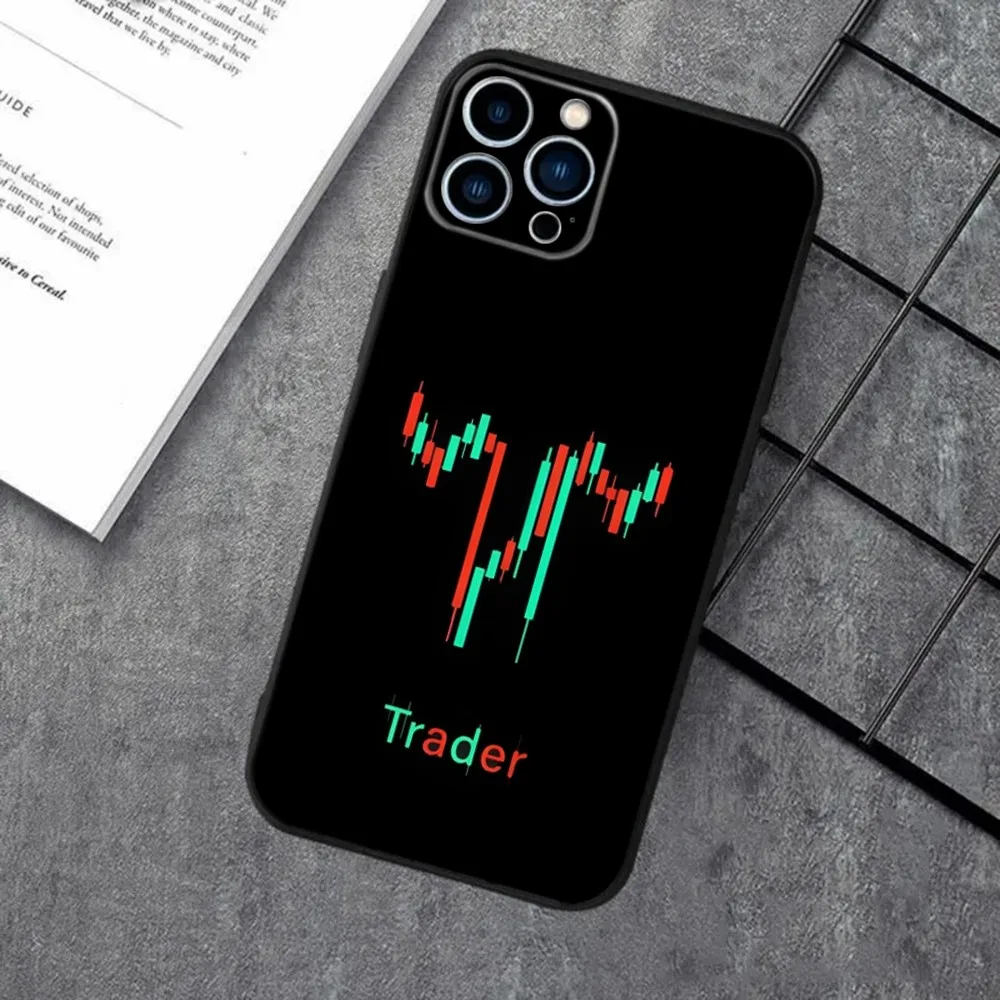 Day Trading Day Trader Trader Phone Case For Apple iPhone 15,14,13,12,11,XS,XR,X,8,7,Pro,Max,Plus,mini Silicone Black Cover