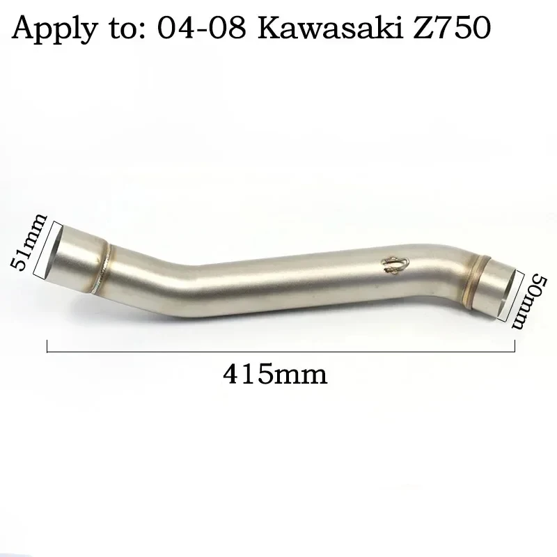 slip on Motorcycle Exhaust Muffler Escape For KAWASAKI Z800 2013-2016 Z750 2007-2014 Exhaust Contact Middle Link Pipe z750 z800