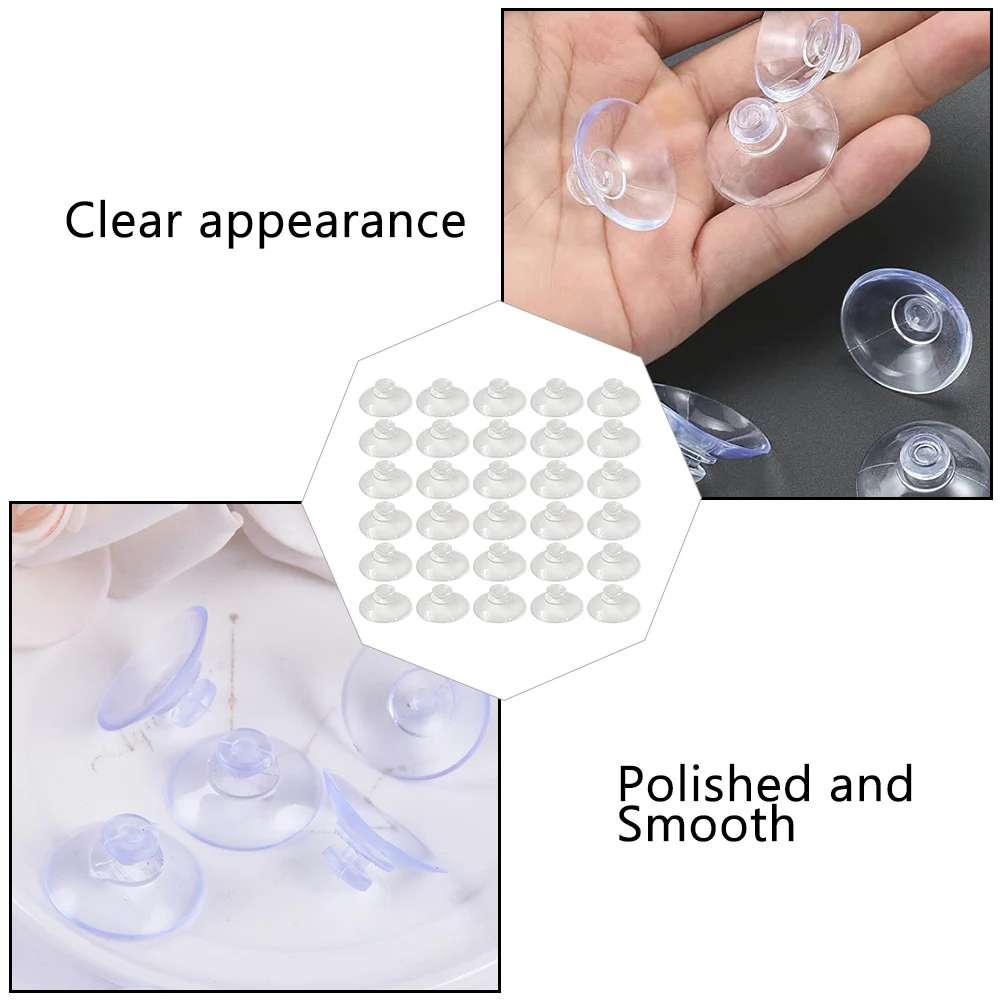

80pcs Suction Transparent Plastic Glass Strong Small Suction Cup Adhesion Home Kitchen Bathroom Accessories