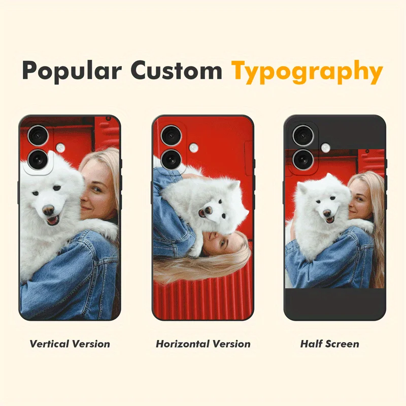 DIY Photo Customized Black Frosted Case For iPhone 16 16e 15 14 13 12 11 Pro Max Mini SE 2020 2022 XS XR 6s 7 8 Plus back cover - náhled 3