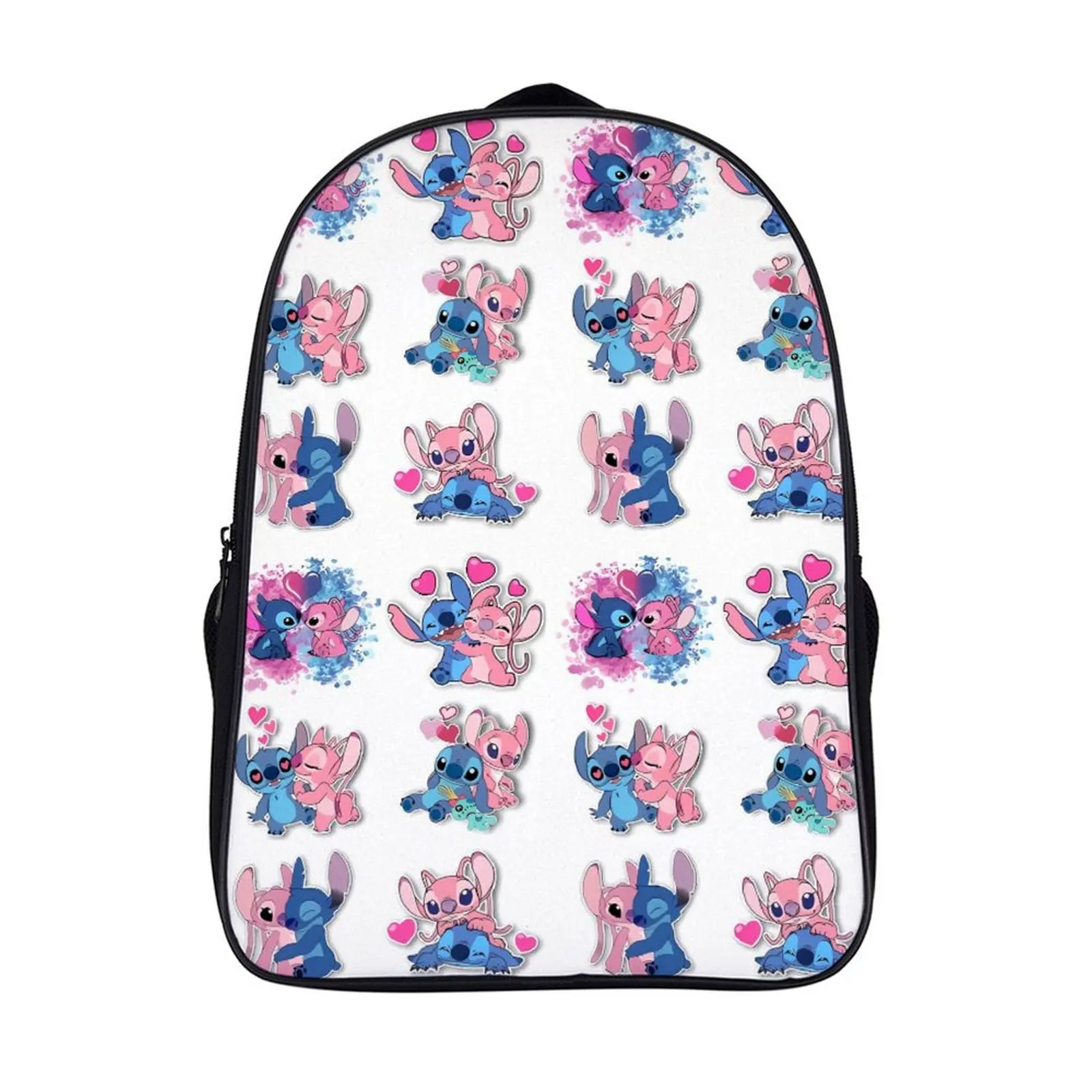 

Cartoon Disney Stitch Fashion Student's Backpack School Bag 16 Inch 2 Compartment Backpack Student Schoolbag