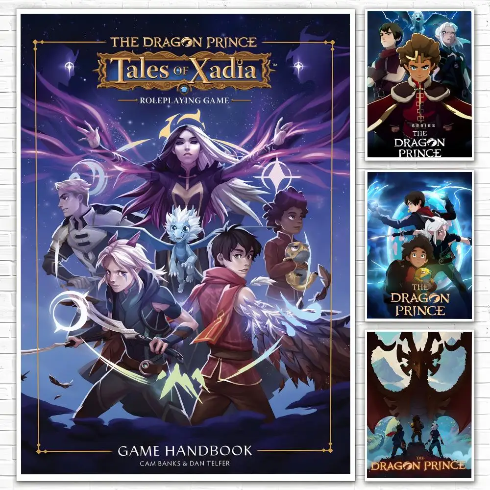 Anime The Dragon Prince Poster Poster All-match HD Waterproof Self-Adhesive Wall Art Sticker For Home Bedroom