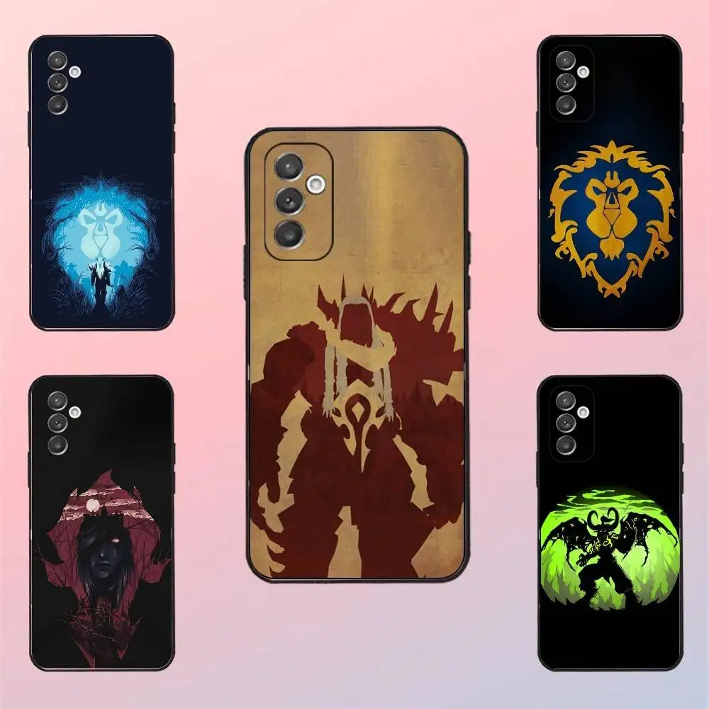

Game W-World Of W-Warcraft Phone Case For Samsung S 25,24,23,22,30,21,10,9,Ultra,Plus,Lite,FE,4,5 G Black Soft Case