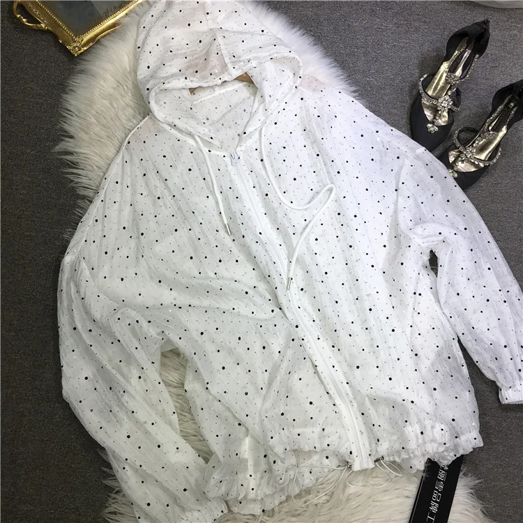 Hot Diamond Sunscreen Shirt Women's Full Flash Loose Large Version Light Breathable Jacket Summer Air Conditioner Shirt