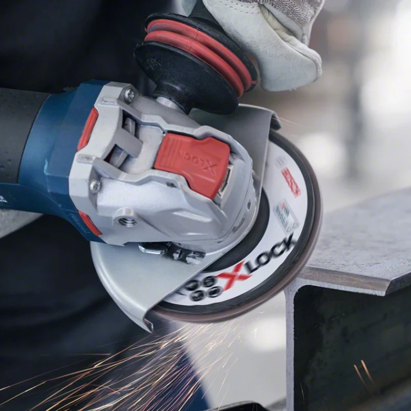 بوش X-Lock معدن الفولاذ المقاوم للصدأ طحن أسطوانة تقطيع 125 مللي متر زاوية طاحونة تغيير سريع نظام Chiba عجلة القرص لسلسلة GWX #4