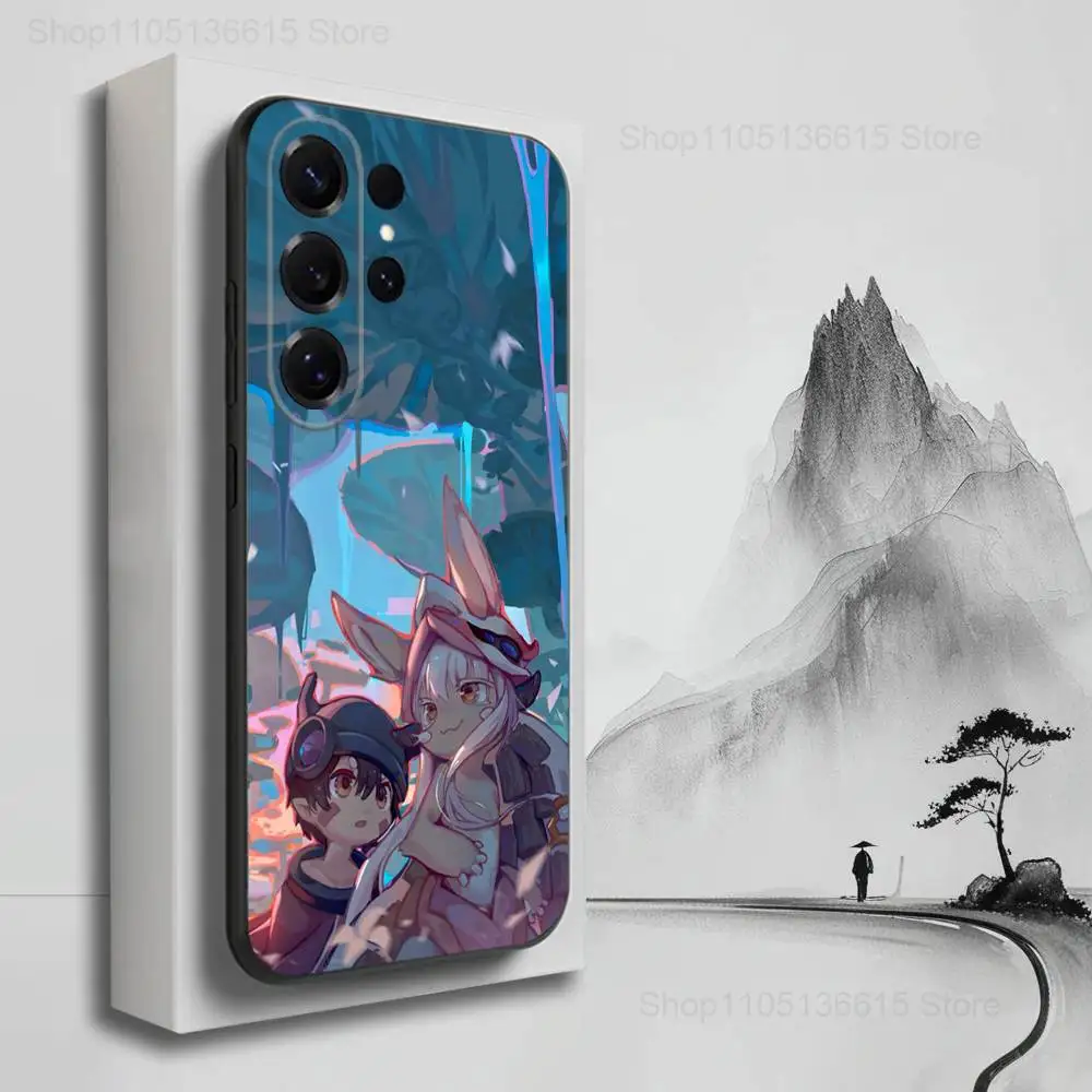 M-MADE IN A-ABYSS F-Faputa Phone Case For Samsung S25,S24,S23,S22,S21,S20,S10,S9,Ultra,Plus,Lite,FE,Soft Silicone Black Cover