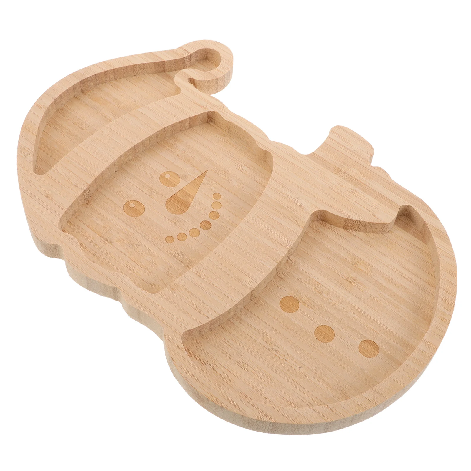 

Wooden Snowman Serving Tray 13.7x9.4 Inch Holiday Christmas Snack Plate Charcuterie Board Candy Dish for Cheese Fruit Desserts