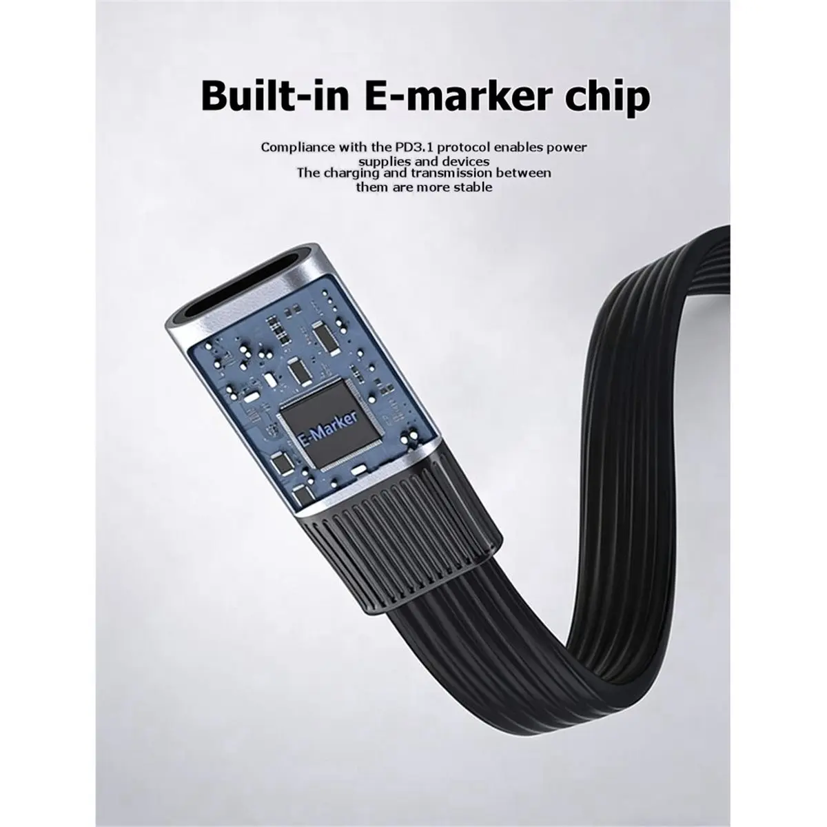 USB4 Short USB C to USB C Full Function Cable 80Gbps Data 8K Display PD 240W Fast Charging Cord 0.13M