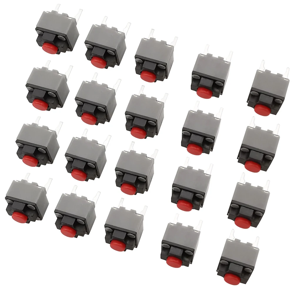 

20Pcs Mute Button Switch 6x6x7.3mm Silent Switches Square Wireless Mouse Button Micro Switch 6*6*7.3mm