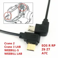 Micro USB to Type-C Camera Control Cable Adapter for ZHIYUN Crane2 Crane3 LAB Weebill-S & Canon EOS R RP Nikon Z6 Z7 A7C Camera