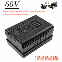 60V Rechargeable Battery 6Ah Lithium-ion for Greenworks pro 60V Lawn Mower Trimmers Edgers Chainsaws Pole Saws Blower