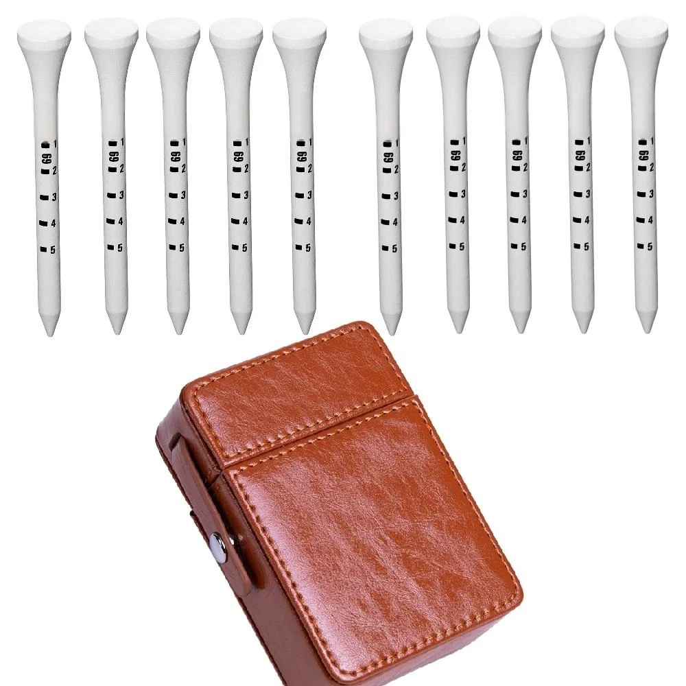 

Профессиональные футболки для гольфа с 10 отверстиями и портативной кожаной коробкой для гольфа