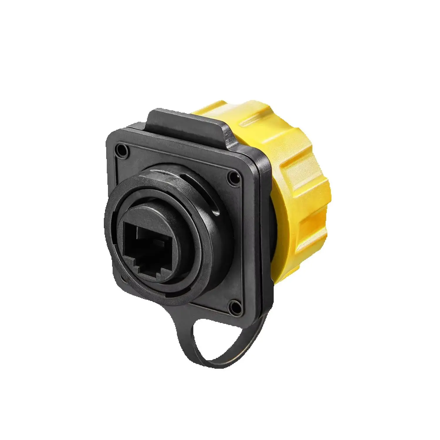 CNLINKO M24 IP68 RJ45 Waterproof Connector Cat3/Cat6 Female/Male Panel Mount 8P8C Gold-Plated for Industrial Automation & Marine