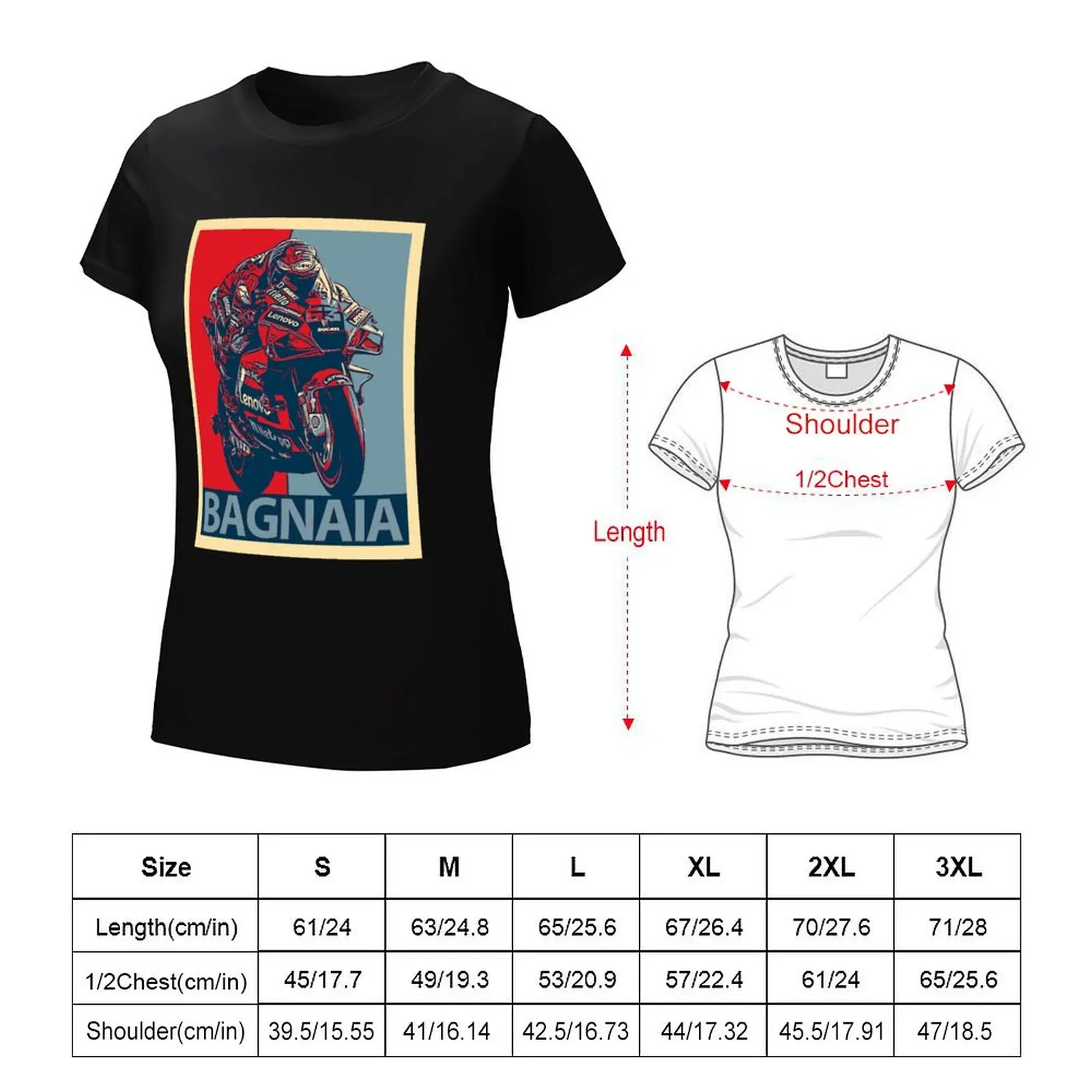 Francesco Bagnaia T-Shirt Blouse aesthetic clothes animal print shirt for girls tops Women's t-shirt