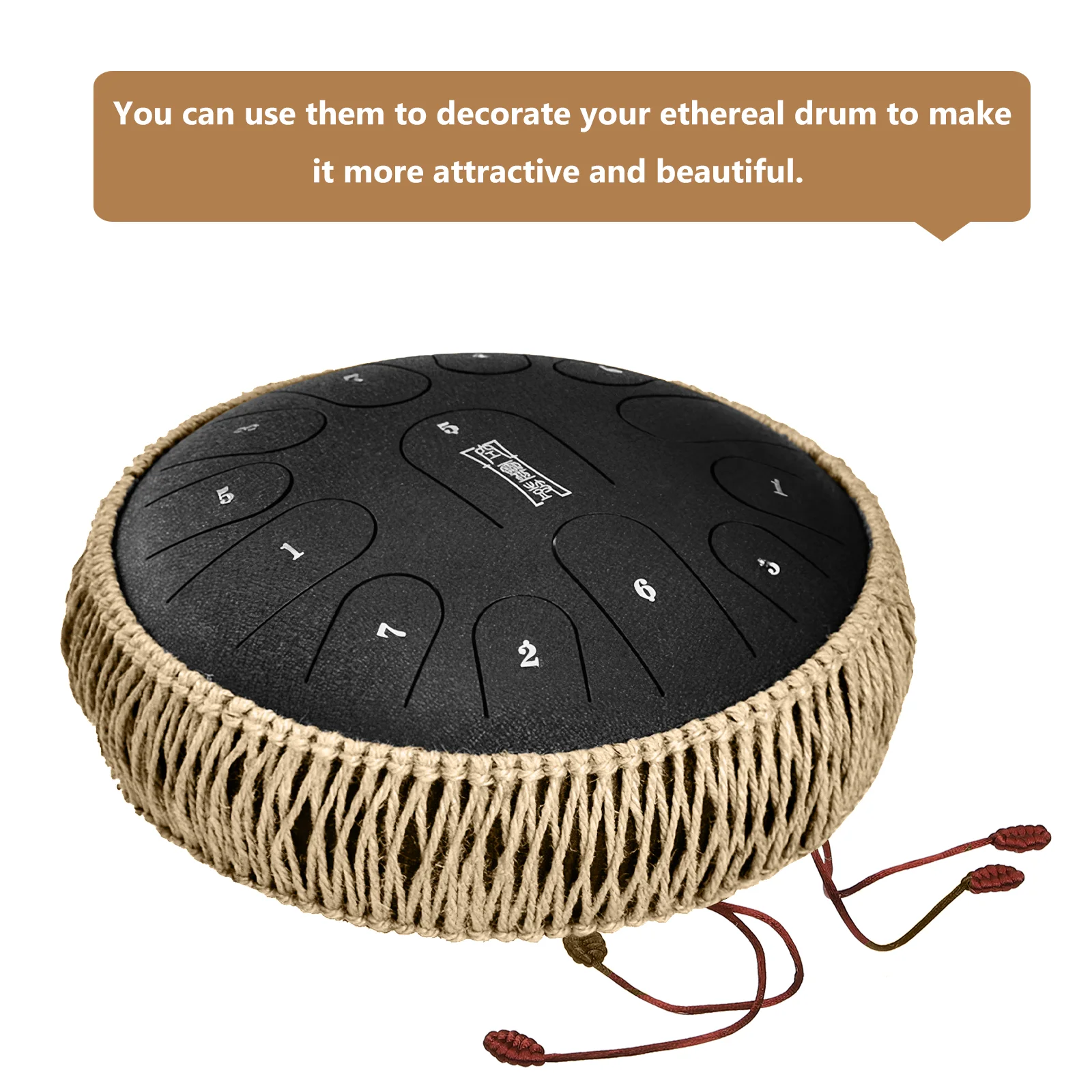 Steel Tongue Drum Protector Ethereal Accessory Wrapping Rope for Protective Cover Parts