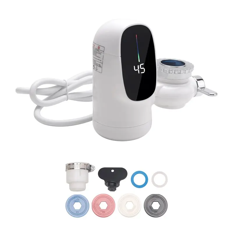 ABZA-3000W Electric Instant Hot Water Heater Faucet Digital Display Heating Tap Water Heater For Kitchen/Bathroom UK Plug