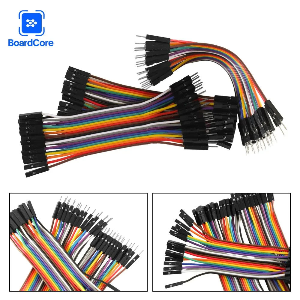 40Pin 10cm Dupont Jumper Wires Male To Male + Female To Female + Male To Female for Electronic DIY Kits