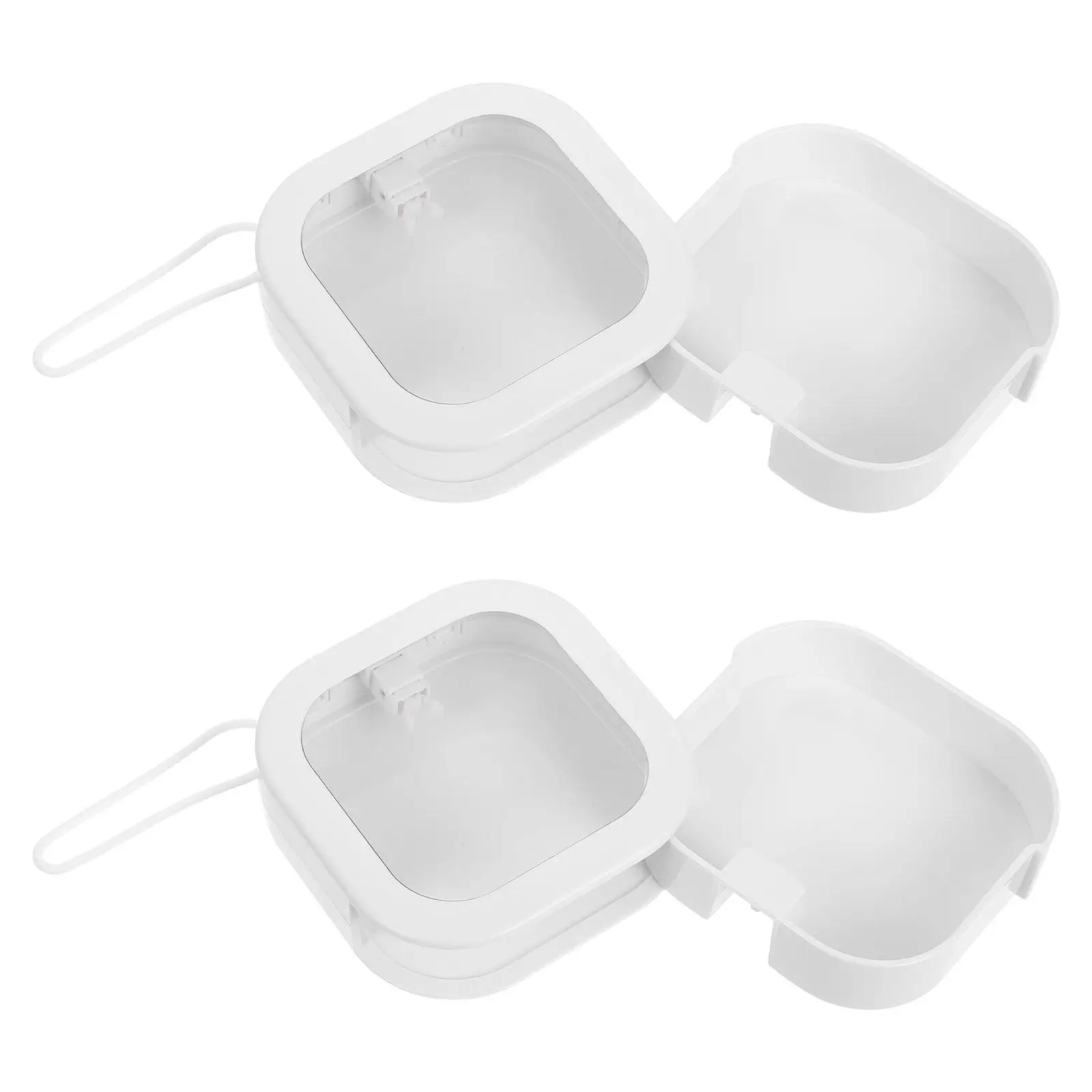 Hair Tie Holder Box 2 Pack Space Saving Storage Organizer for Hair Bands Pins Accessories Travel Office