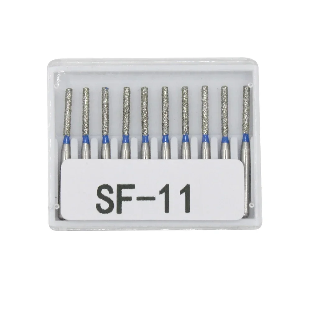 أزيز ماس الأسنان 10 قطعة/مجموعة لقمة ثقب قطر FG 1.6 مللي متر مقبض عالي السرعة TC/TF/TR/BC/DI/EX/FO/SF/SI/SO لقم الثقب