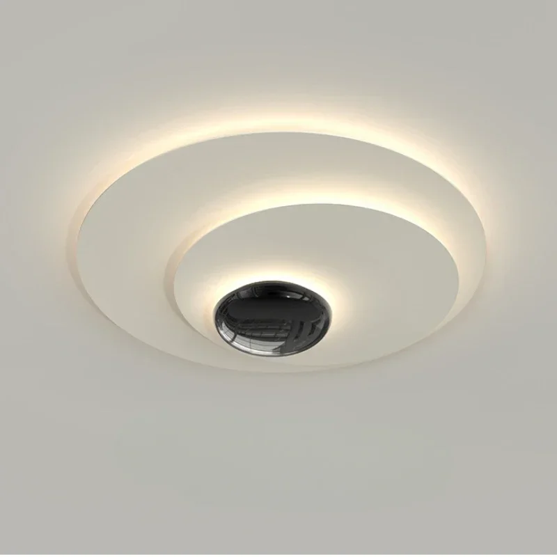

SANDYHA Minimally Ceiling Light Modern Living Room Lamp White Cream Lamp Circular Bedroom Dining Table LED Lighting Fixtures