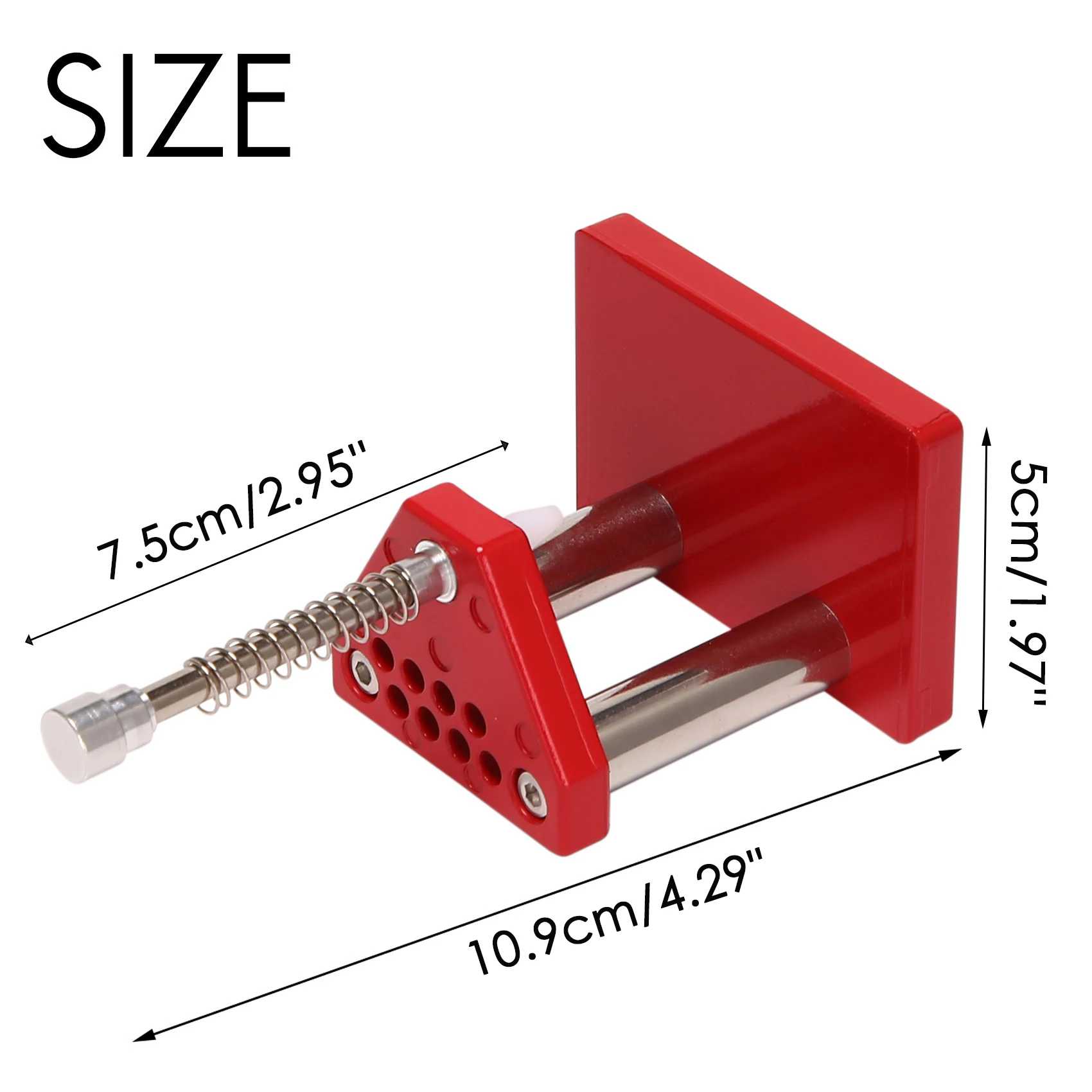 Kit d'outils de réparation de montre avec 10 matrices en plastique, ensemble d'outils à main, extracteur de piston à main, ensemble de mains, installateur, acier allié solide, rouge