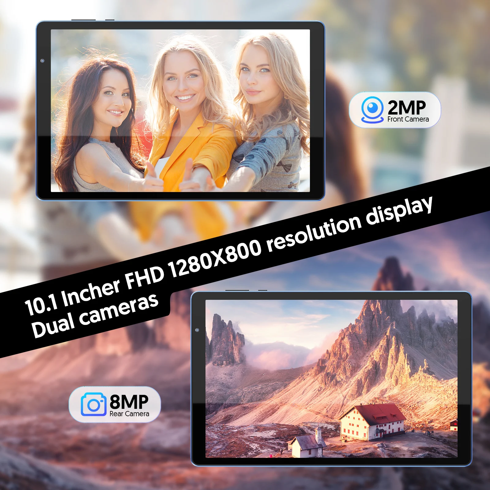 10.1 Inch Android 14 Tablet 4GB RAM (2GB+2GB) 32GB ROM Expandable up to 1TB 1280x800 HD Display 6000mAh Battery A133 Quad-core - view 5
