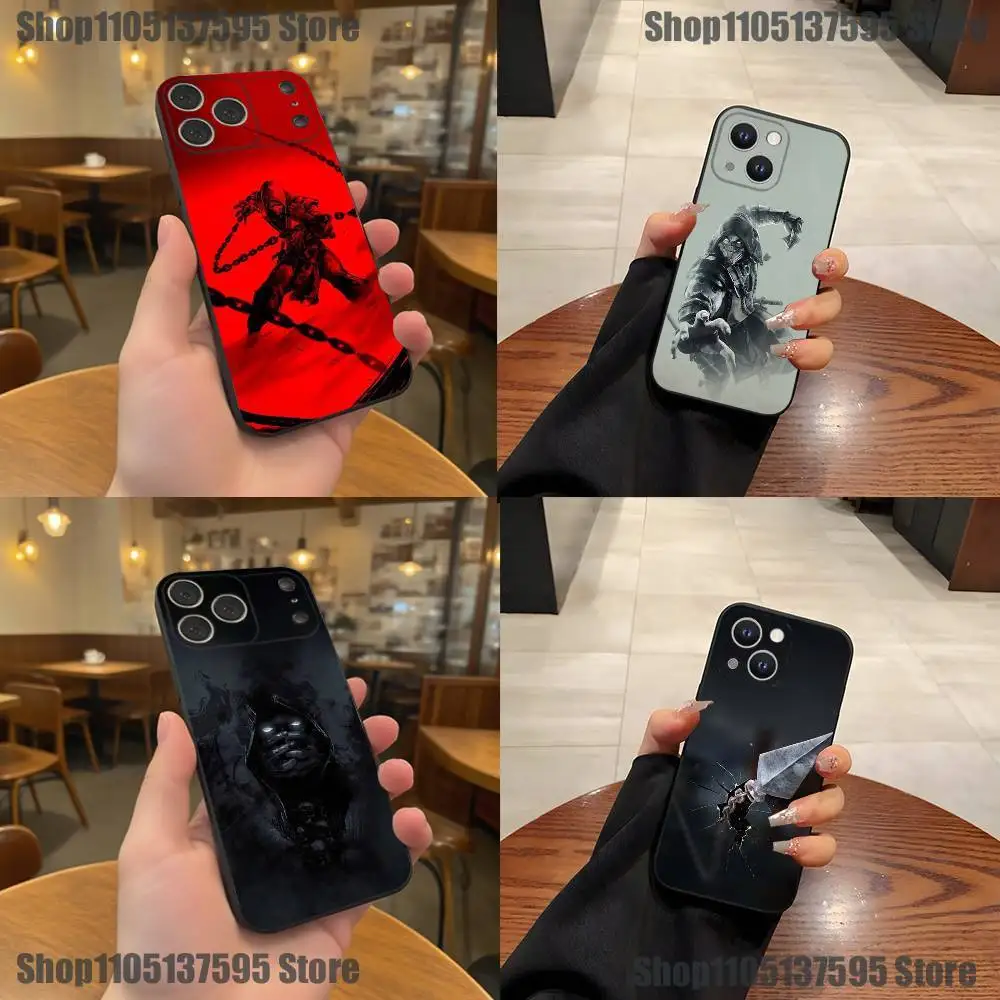 

Game Mortal K-Kombat-t Phone Case For iPhone 17,16,15,14,13,12,11,Pro,XS,Max,XR,Plus,E,SE4,Mini Black Soft Cover